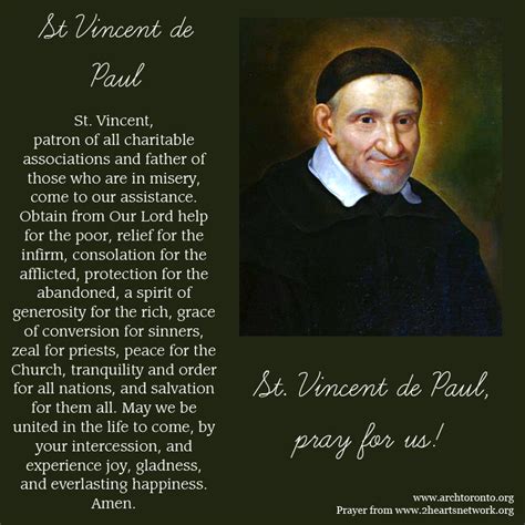 St. Vincent de Paul: Feast Day, Prayers, Quotes, Patronage and .